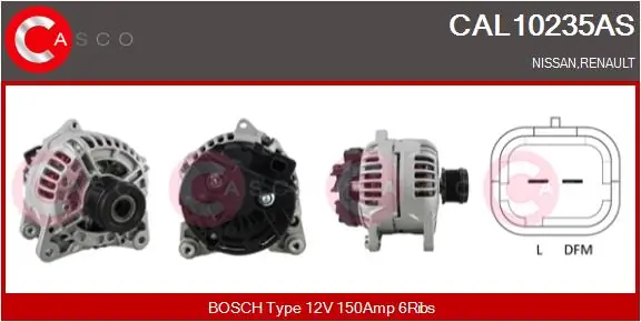 Alternator Brand New HQ CAL10235AS