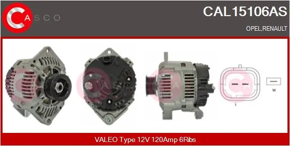 Alternator Brand New HQ CAL15106AS