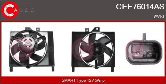 Electric Motor, radiator fan Brand New HQ CEF76014AS