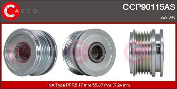 Belt Pulley, alternator Brand New HQ CCP90115AS