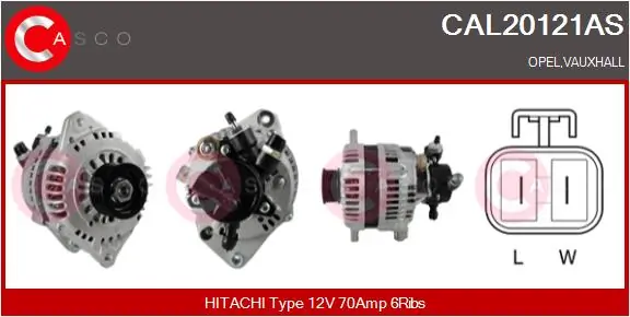 Alternator Brand New HQ CAL20121AS