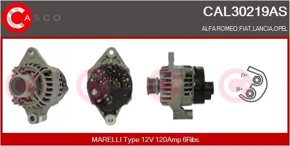 Alternator Brand New HQ CAL30219AS