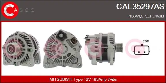 Alternator Brand New HQ CAL35297AS