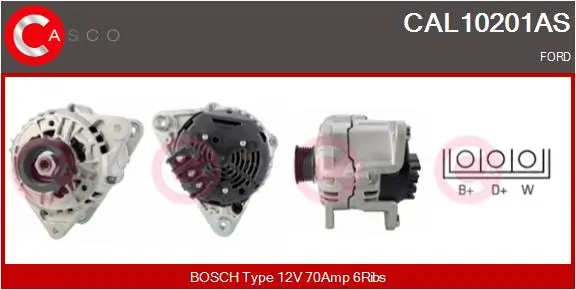 Alternator Brand New HQ CAL10201AS