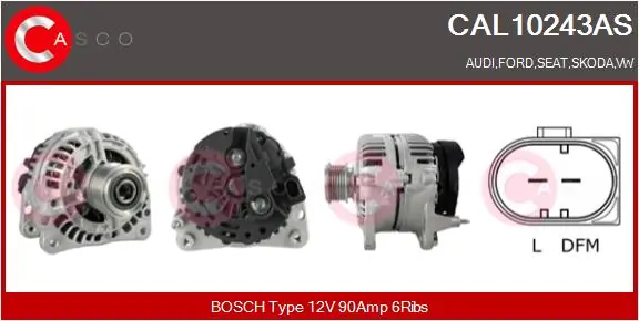 Alternator Brand New HQ CAL10243AS