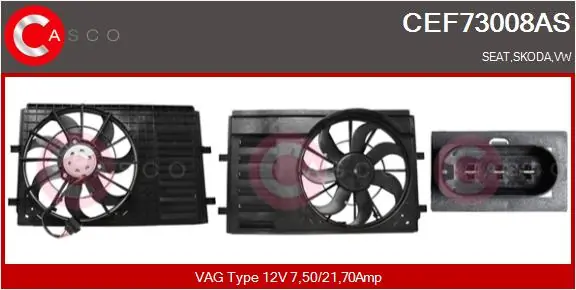 Electric Motor, radiator fan Brand New HQ CEF73008AS