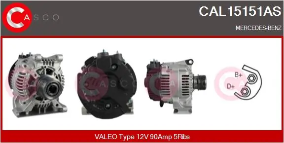 Alternator Brand New HQ CAL15151AS