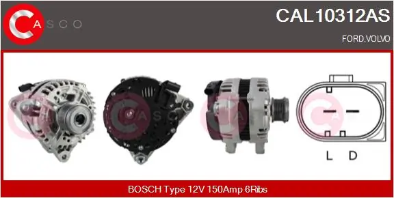 Alternator Brand New HQ CAL10312AS
