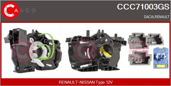 HELLA 8KA 007 648-071 Coiled Cable