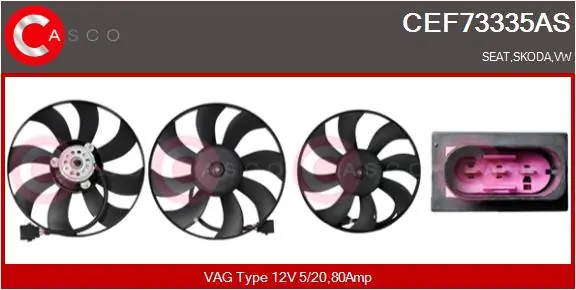 Fan, engine cooling Brand New HQ CEF73335AS