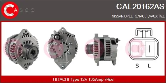 Alternator Brand New HQ CAL20162AS
