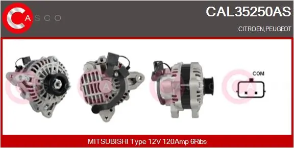 Alternator Brand New HQ CAL35250AS