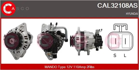 Alternator Brand New HQ CAL32108AS
