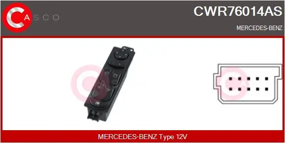Switch, window regulator Brand New HQ CWR76014AS