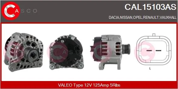 Alternator Brand New HQ CAL15103AS