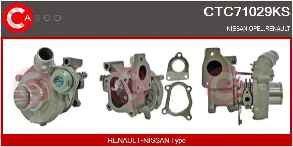 Charger, charging (supercharged/turbocharged) KAYOTAWA CTC71029KS