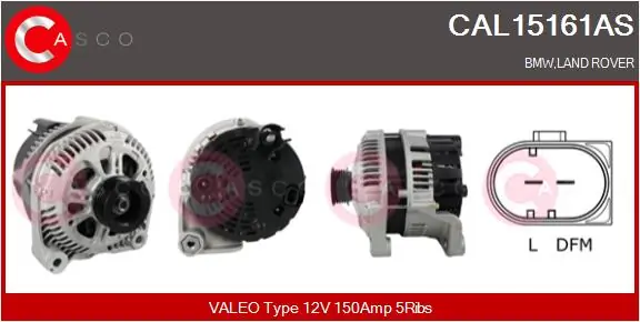 Alternator Brand New HQ CAL15161AS