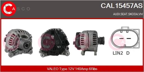 Alternator Brand New HQ CAL15457AS