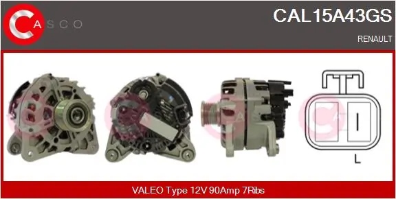 Alternator Genuine CAL15A43GS