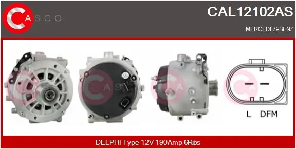 Alternator Brand New HQ CAL12102AS