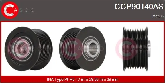 Belt Pulley, alternator Brand New HQ CCP90140AS