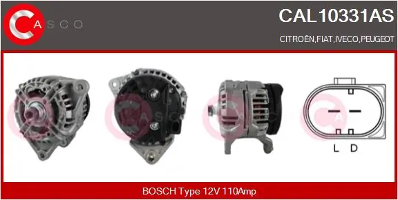Alternator Brand New HQ CAL10331AS
