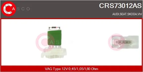 Resistor, interior blower Brand New HQ CRS73012AS