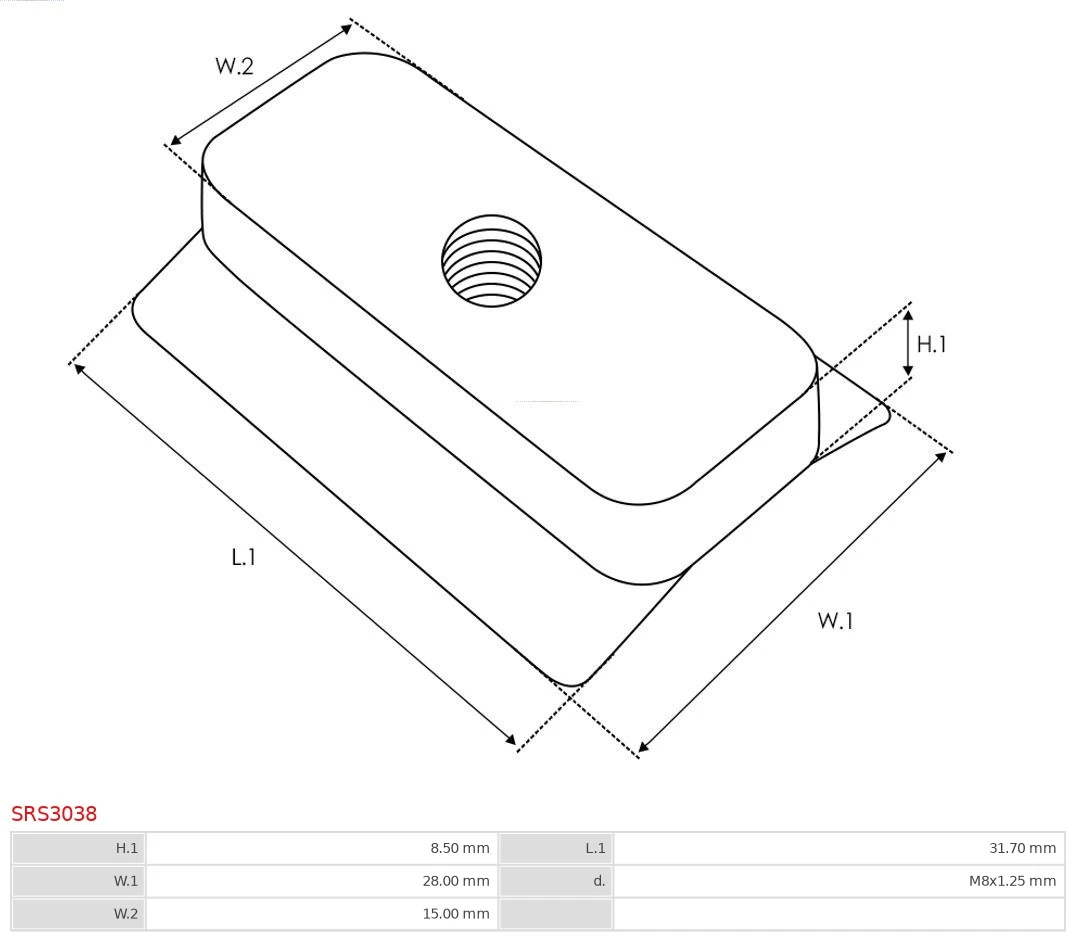 Repair Kit, starter Brand new AS-PL SRS3038
