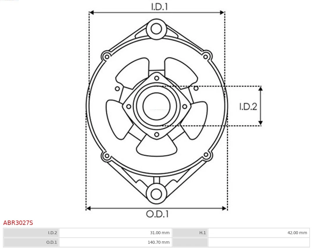 AS-PL ABR3027S Bracket, alternator drive flange