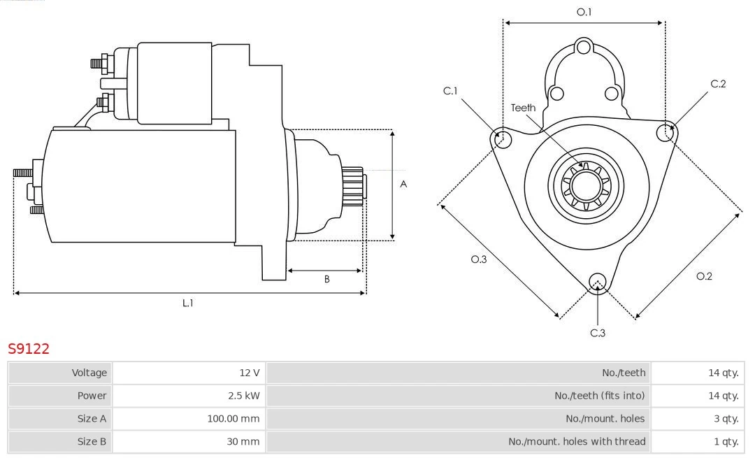 AS-PL S9122 Starter