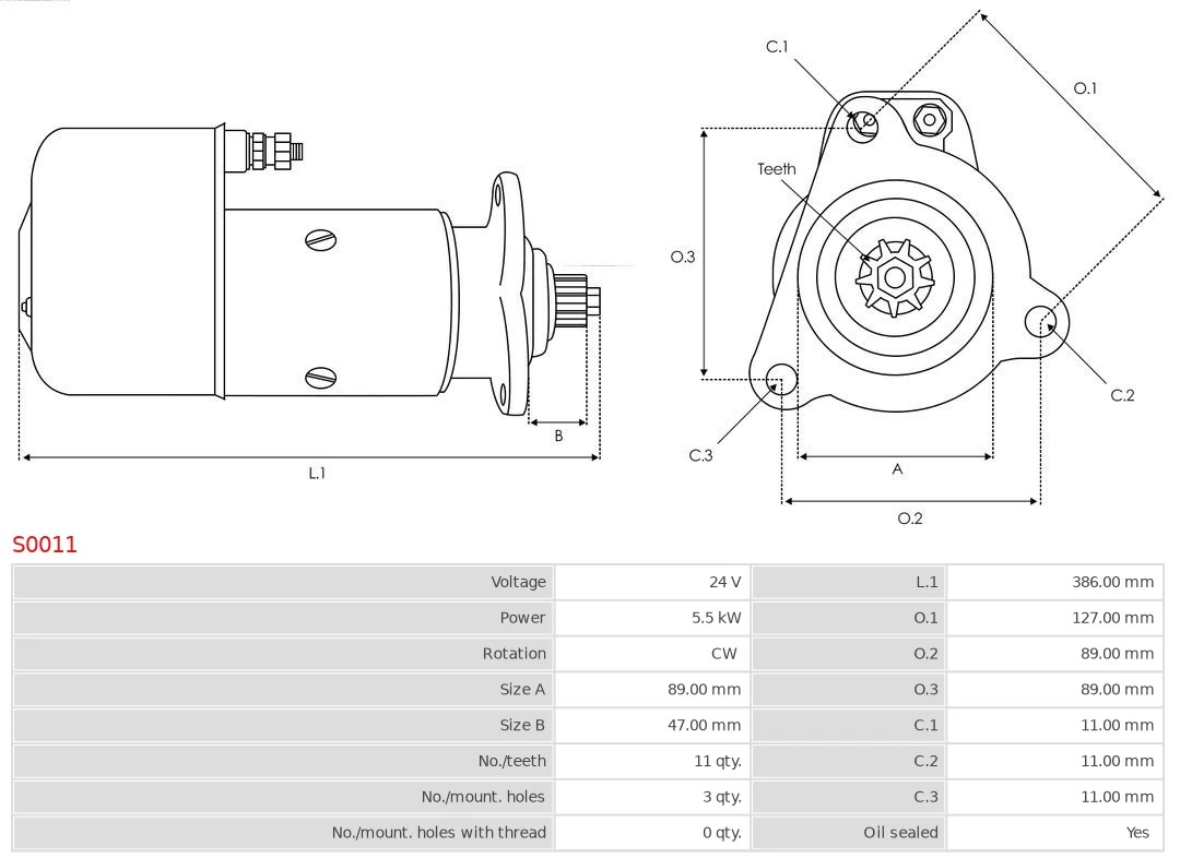 AS-PL S0011 Starter