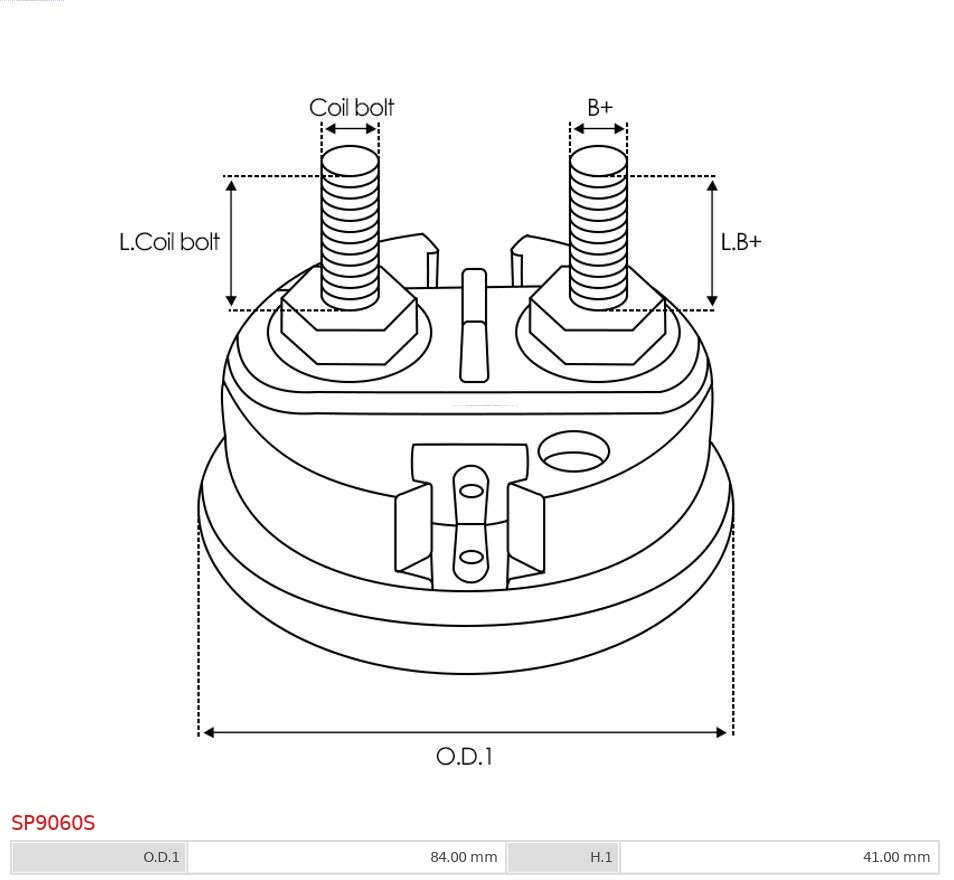 AS-PL SP9060S Cap, starter relay