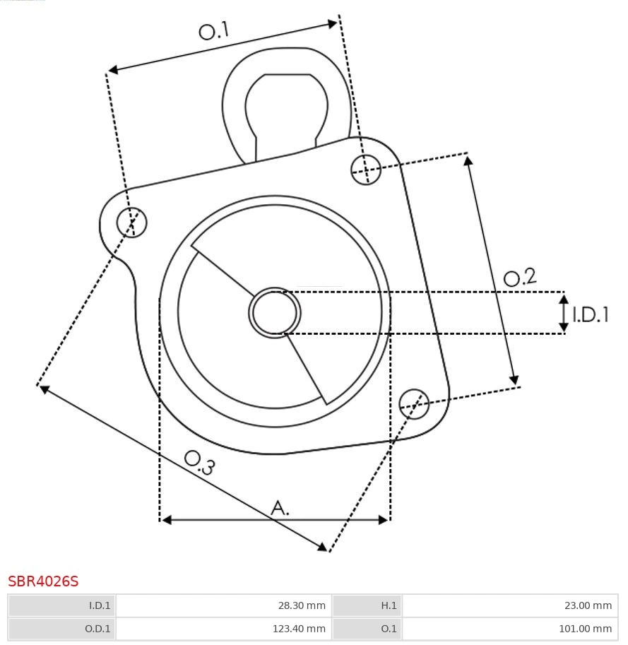 AS-PL SBR4026S Starter Lid, carburettor