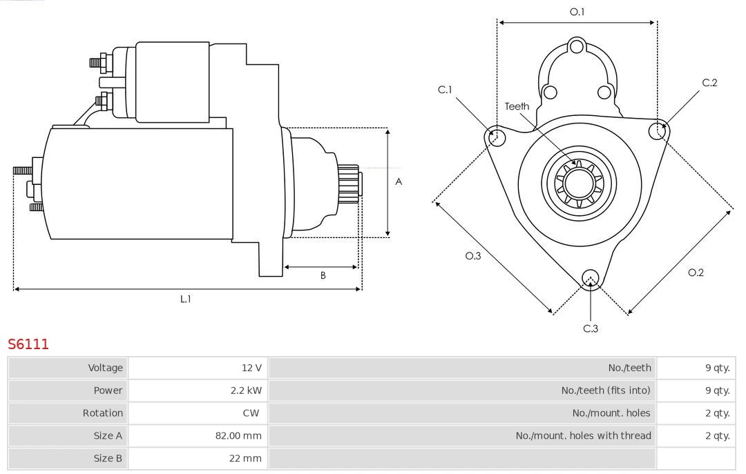 AS-PL S6111 Starter