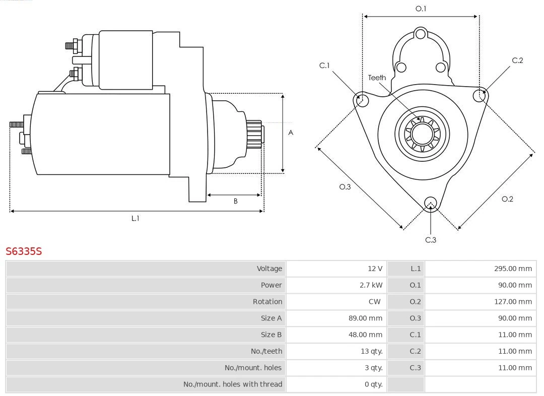 AS-PL S6335S Starter