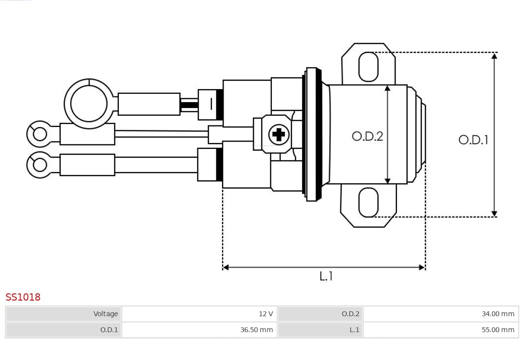 AS-PL SS1018 Solenoid Switch, starter