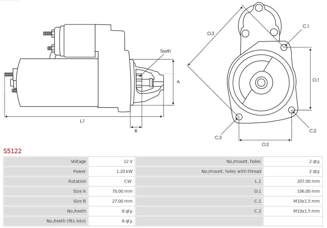 AS-PL S5122 Starter