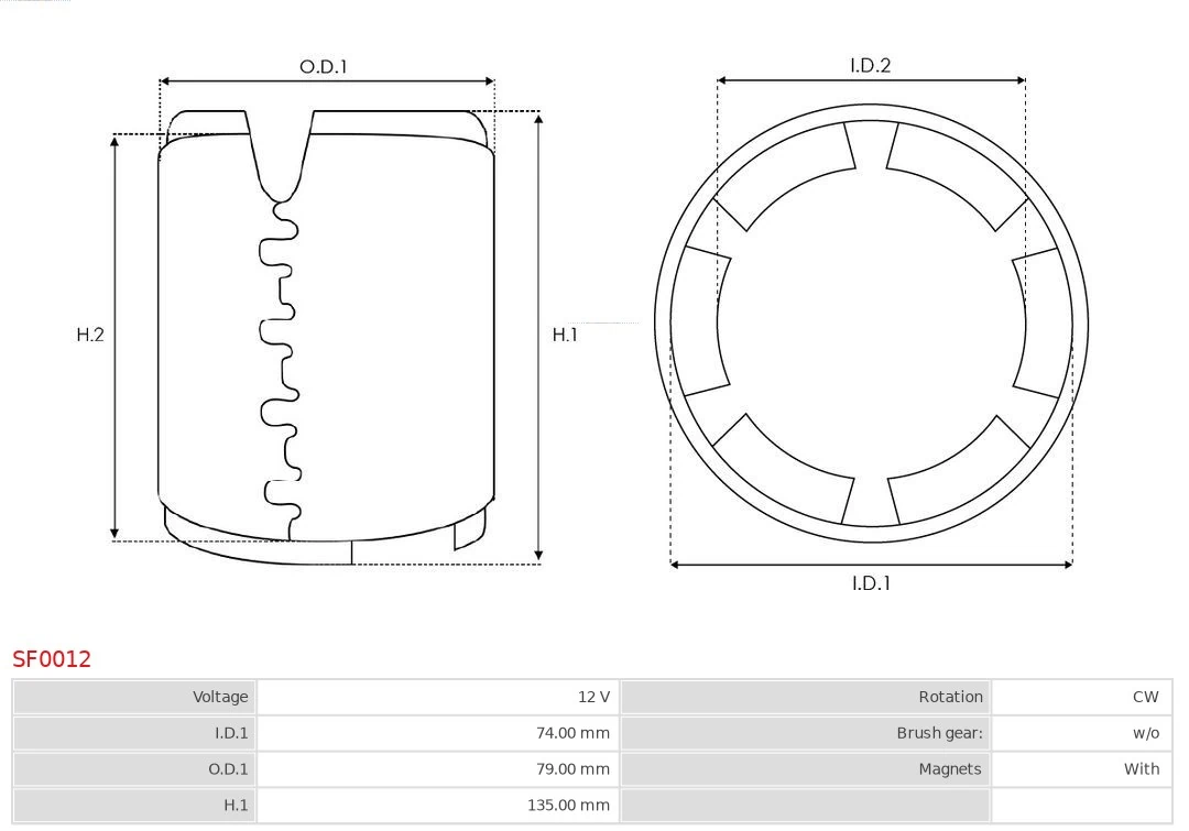 Field Winding, starter Brand new AS-PL SF0012