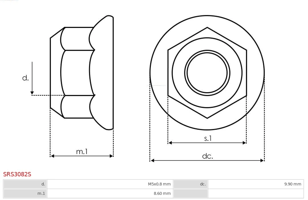 AS-PL SRS3082S Repair Set, alternator