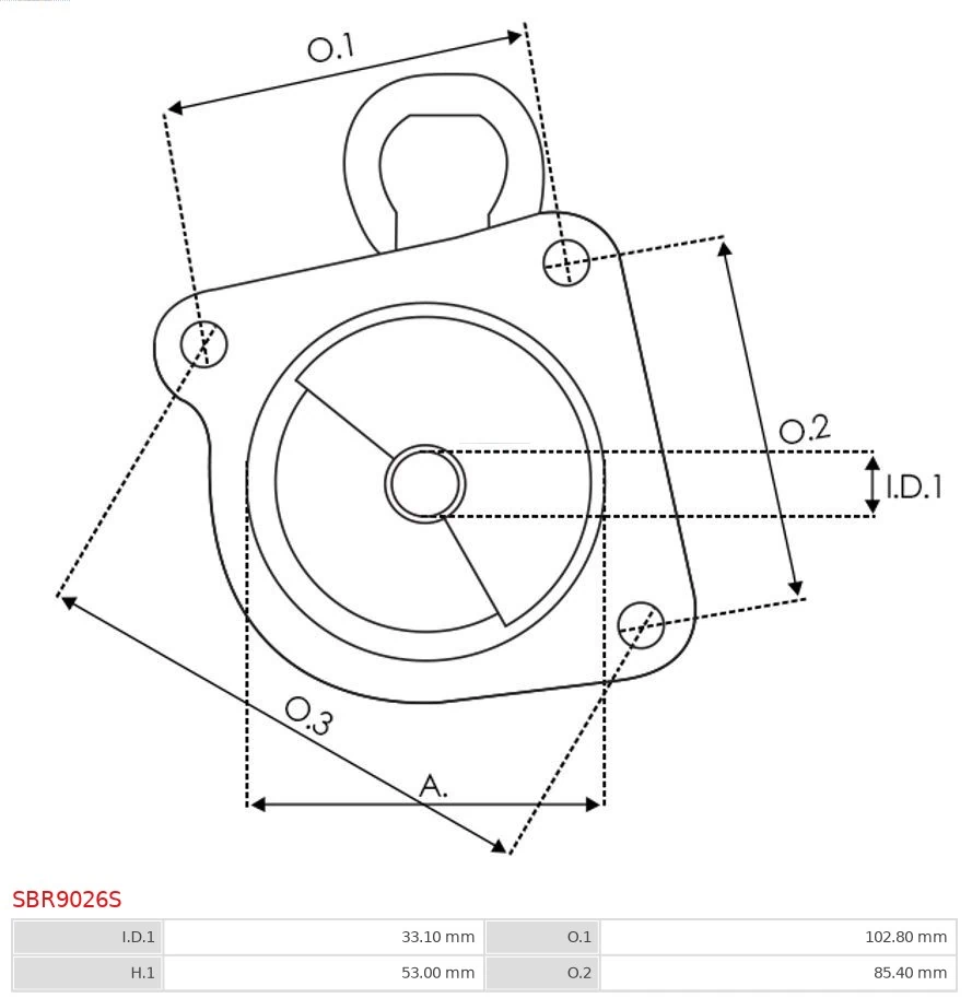 AS-PL SBR9026S Starter Lid, carburettor