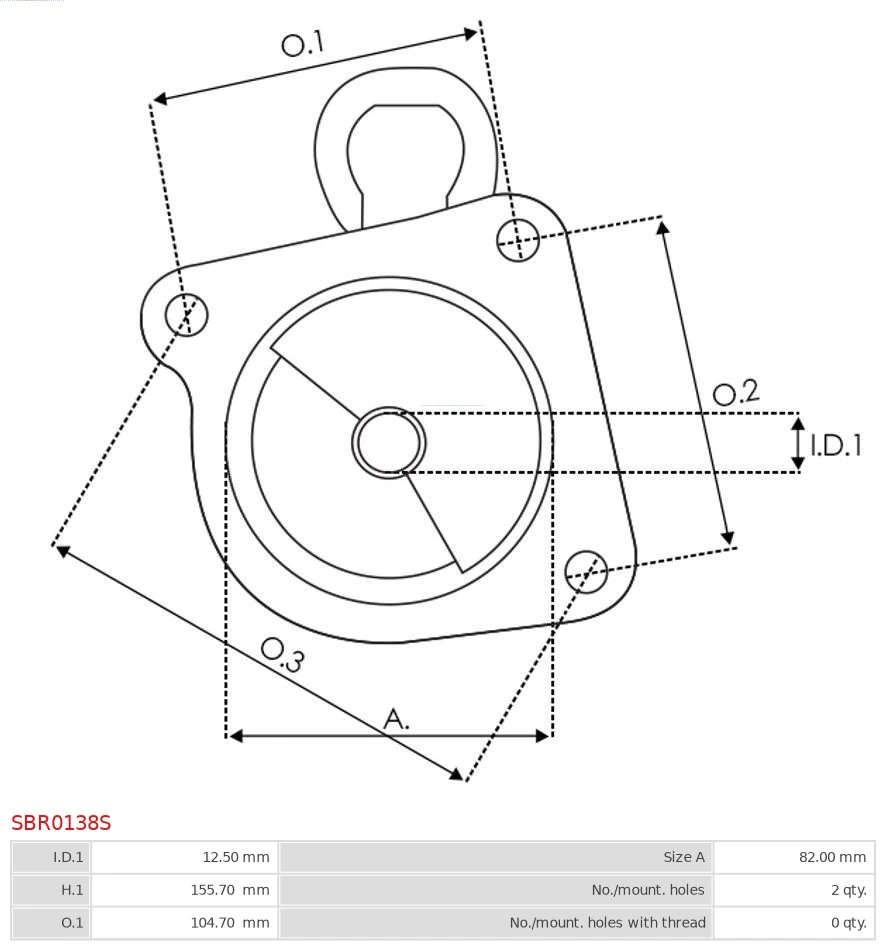 AS-PL SBR0138S Starter Lid, carburettor
