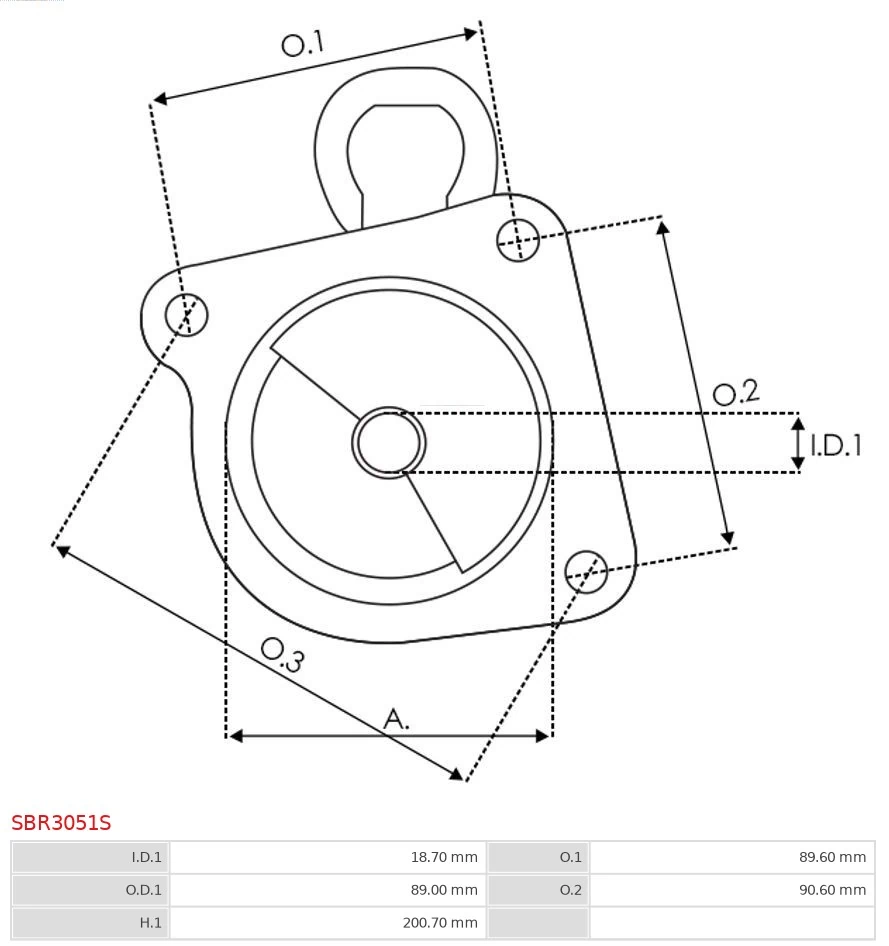 AS-PL SBR3051S Starter Lid, carburettor
