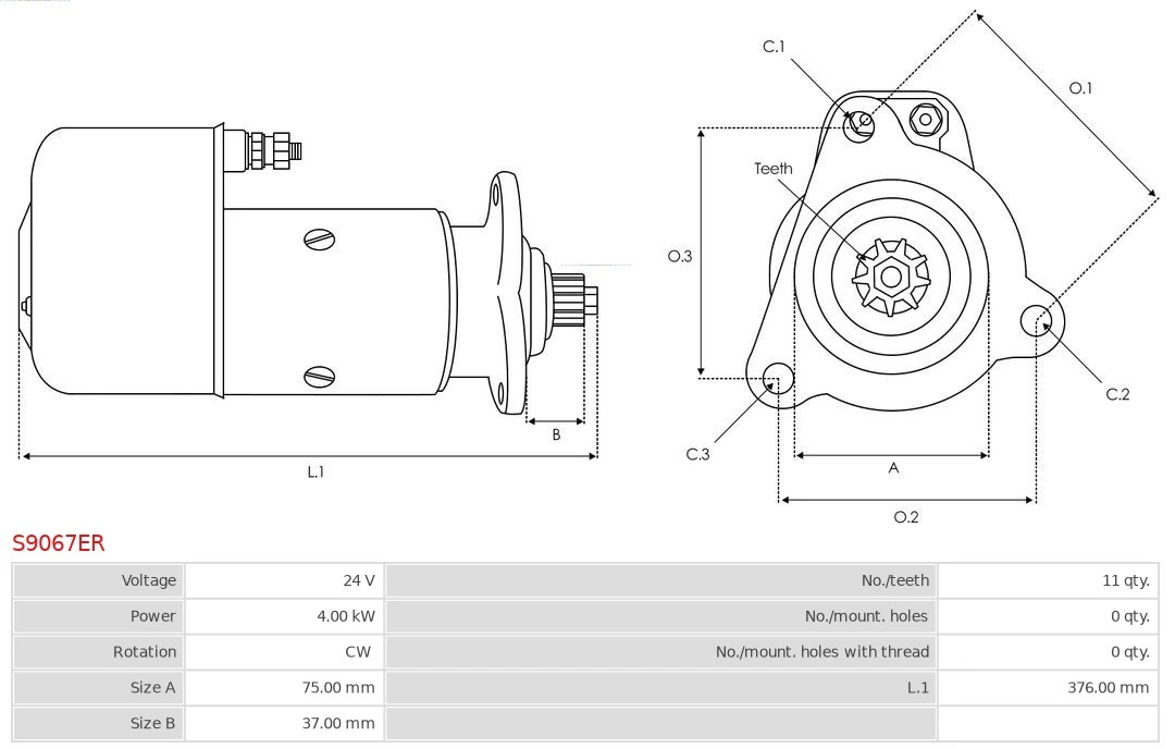 AS-PL S9067ER Starter
