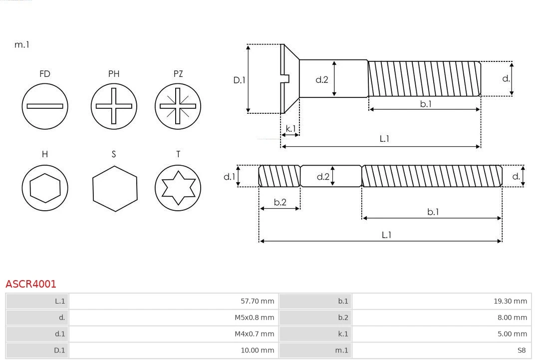 AS-PL ASCR4001 Repair Set, alternator