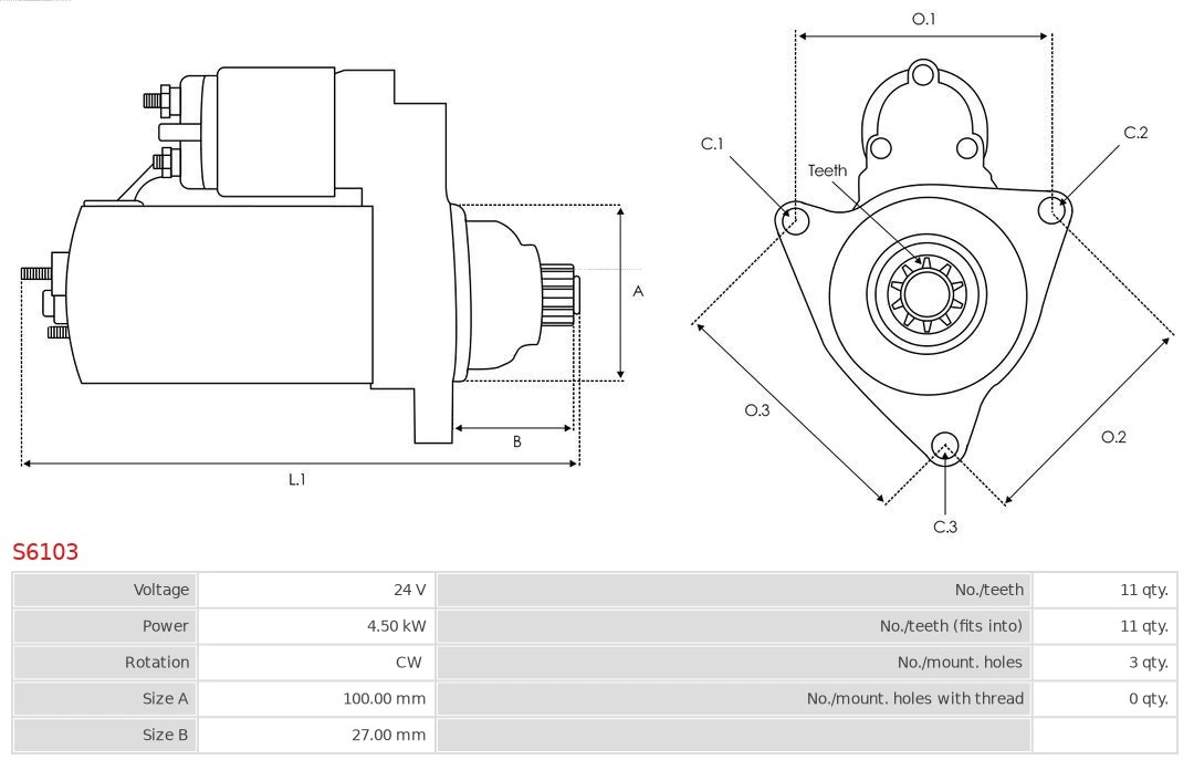 AS-PL S6103 Starter