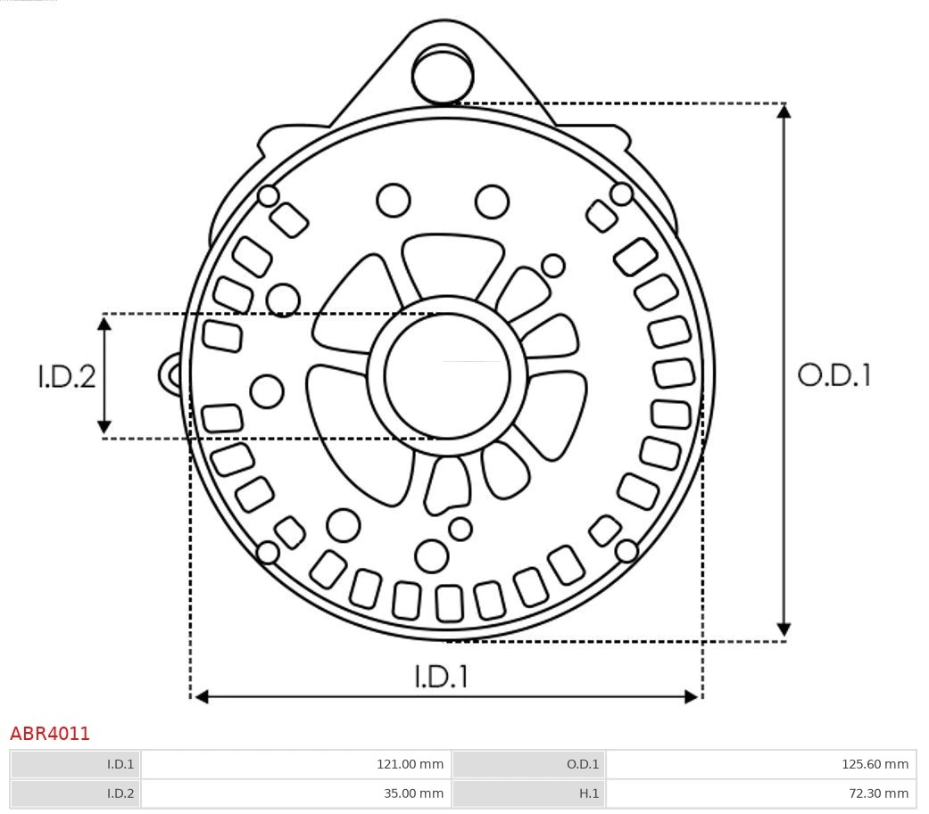 AS-PL ABR4011 Bracket, alternator drive flange