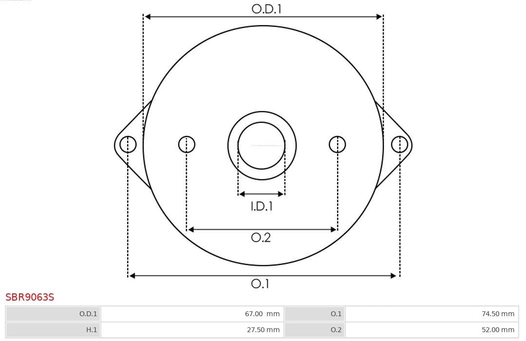 AS-PL SBR9063S Starter Lid, carburettor