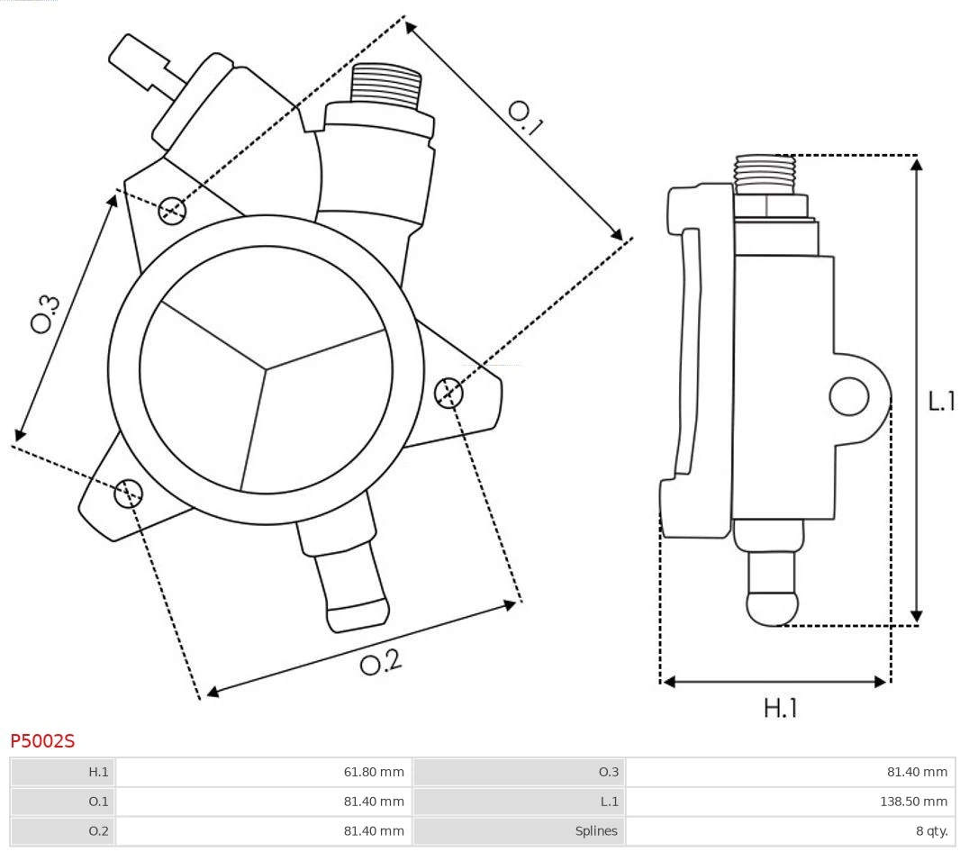 AS-PL P5002S Vacuum Pump