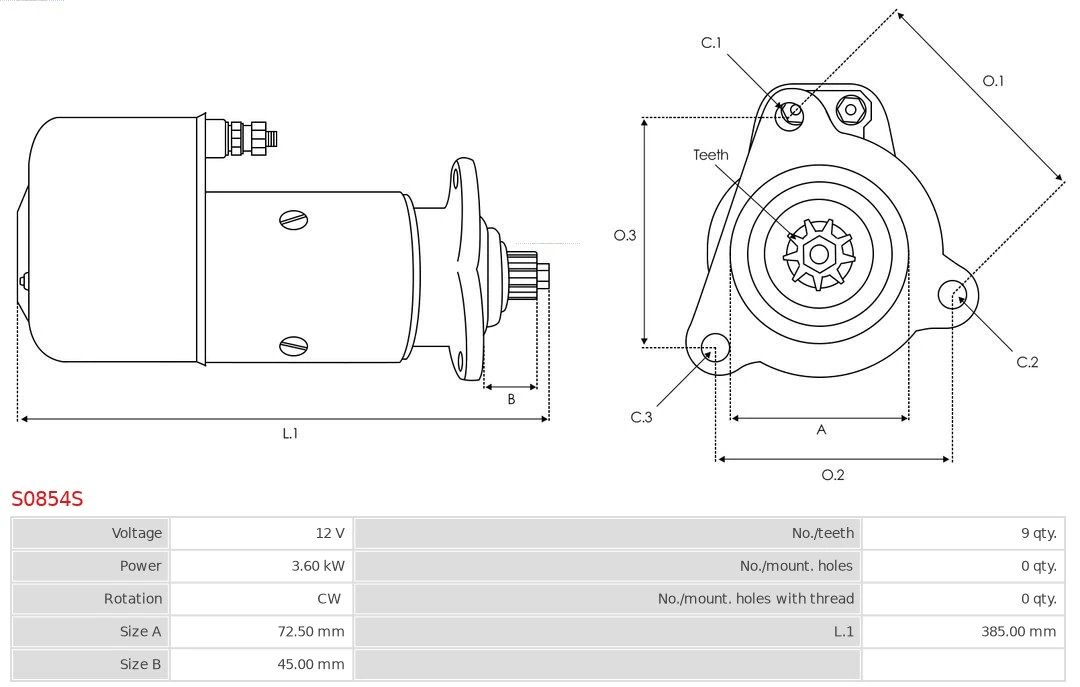 AS-PL S0854S Starter
