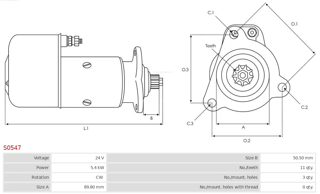 AS-PL S0547 Starter